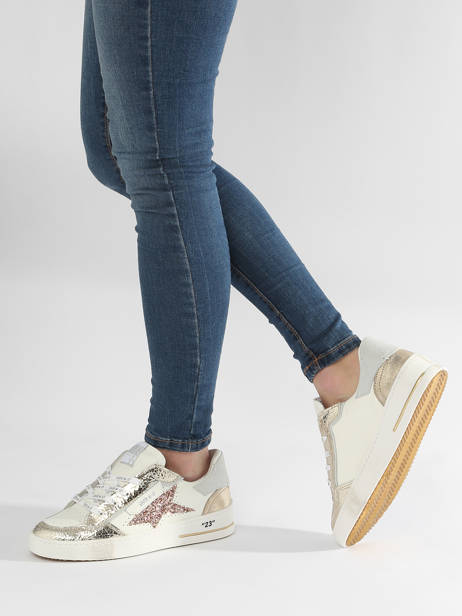 Sneakers Ale Uit Leder Semerdjian Goud women ALE11813 ander zicht 2