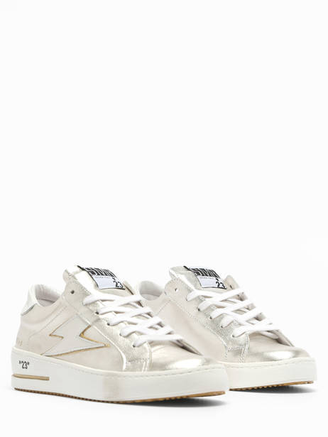 Sneakers Maya Uit Leder Semerdjian Zilver women MAYA7992 ander zicht 3