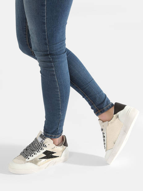 Sneakers Taline Uit Leder Semerdjian Zwart women TAL11752 ander zicht 2