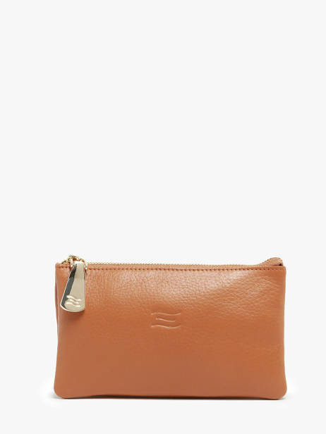 Portefeuille Caviar Leder Crinkles Oranje caviar 14196