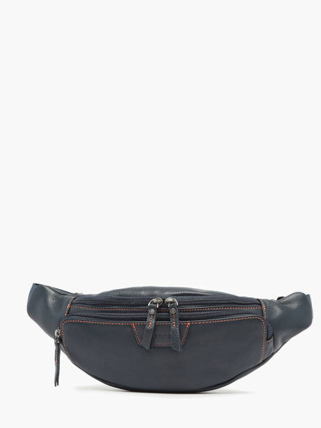 Heuptasje Foulonné Leder Etrier Blauw foulonne EFOU722M