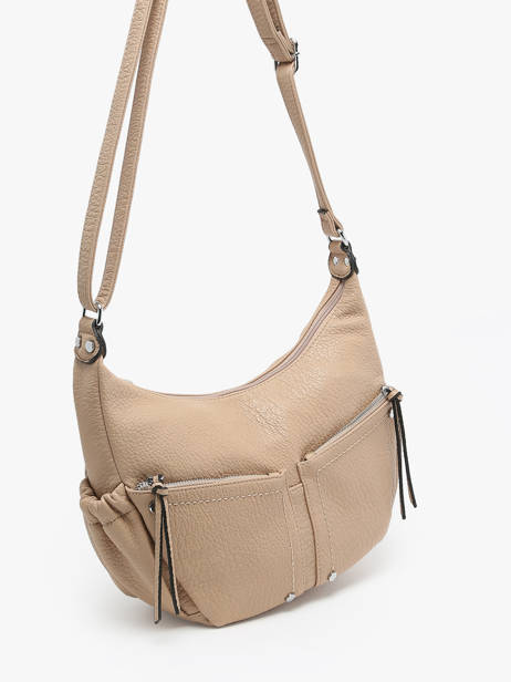Cross Body Tas Pocket Miniprix Beige pocket 19204 ander zicht 2