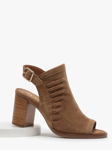 Enkellaarsjes Met Hak Liset Uit Leder Alpe Bruin women 50981101 ander zicht 1