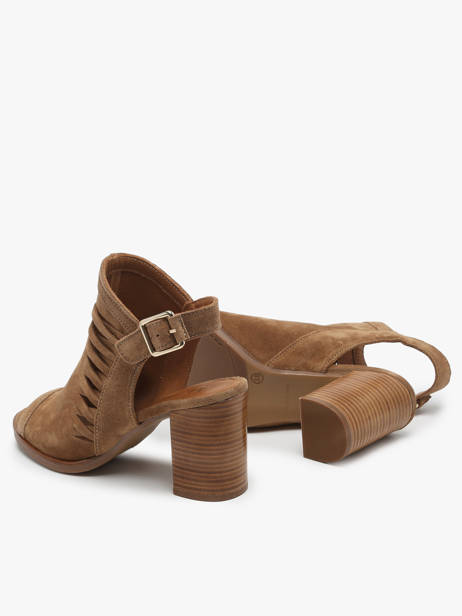 Enkellaarsjes Met Hak Liset Uit Leder Alpe Bruin women 50981101 ander zicht 3