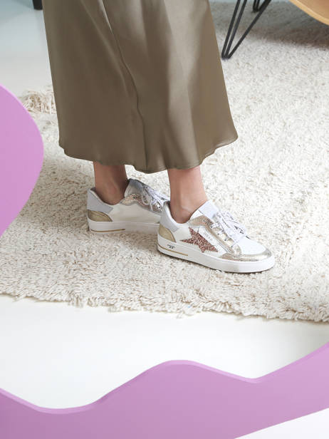 Sneakers Ale Uit Leder Semerdjian Goud women ALE11813 ander zicht 5