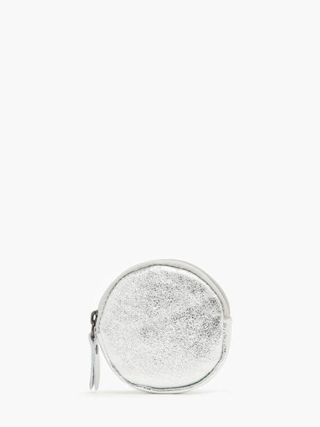 Ronde Portemonnee Nine Leder Milano Zilver nine NI21127N