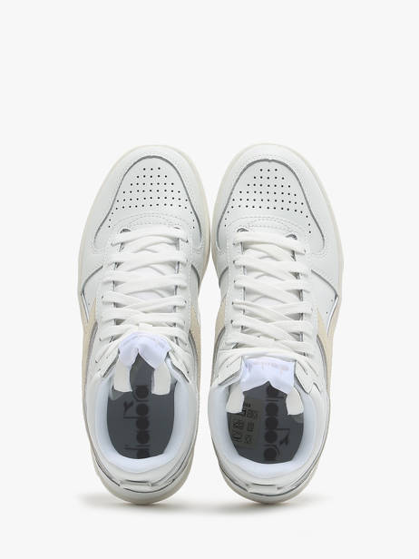 Sneakers Magic Demi Cut Uit Leder Diadora Wit unisex 179567 ander zicht 2