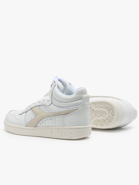 Sneakers Magic Demi Cut Uit Leder Diadora Wit unisex 179567 ander zicht 3