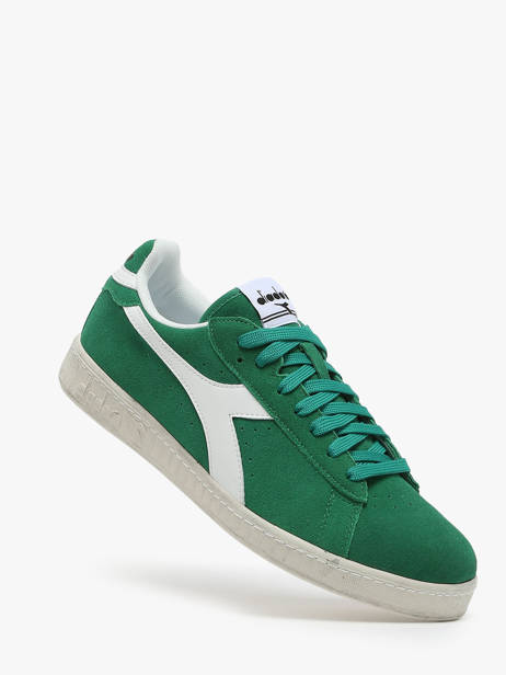 Sneakers Game Low Suede Wax Uit Leder Diadora Groen unisex 181202 ander zicht 1