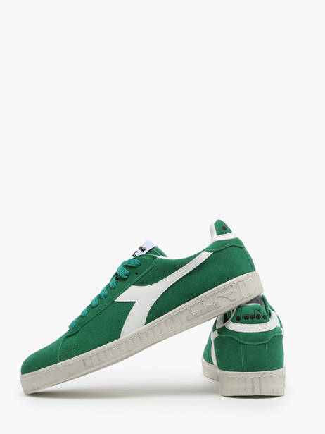 Sneakers Game Low Suede Wax Uit Leder Diadora Groen unisex 181202 ander zicht 3