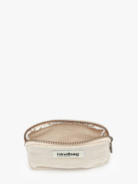 Portemonnee Hindbag Beige jute JU ander zicht 1