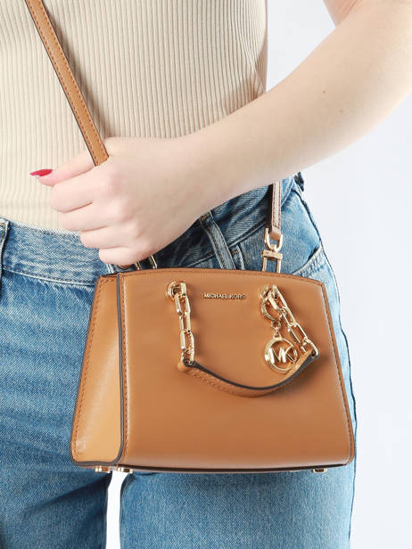 Cross Body Tas Cynthia Leder Michael kors Bruin cynthia S4GCYC1T ander zicht 1