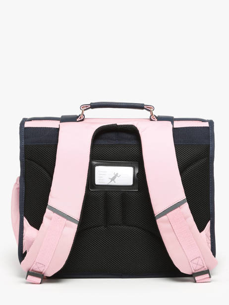 Boekentas 2 Compartimenten Cameleon Roze vintage family boulanger CA35 ander zicht 4
