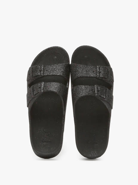 Slippers Caipirinha Glitter Cacatoes Zwart women CAIPIRIN ander zicht 3