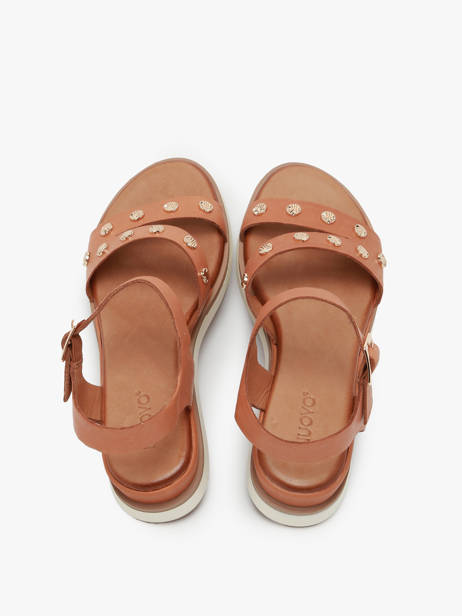 Sandalen Uit Leder Inuovo Groen women 113094 ander zicht 3