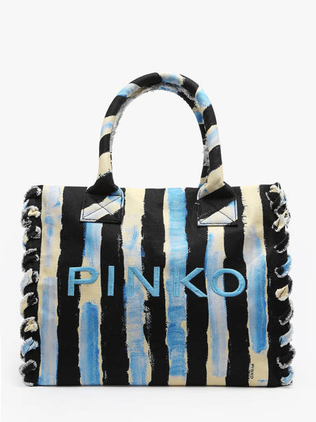 Schoudertas Logo Shopper Katoen Pinko Veelkleurig logo shopper A0PZ