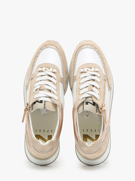 Sneakers Uit Leder Nathan baume Beige women 241NS01 ander zicht 3