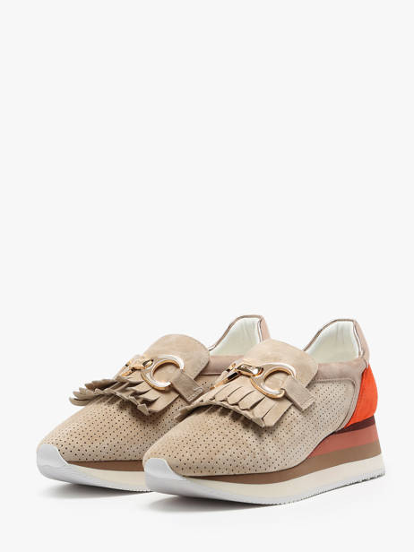 Sneakers Uit Leder Nathan baume Beige women 241NS21 ander zicht 5