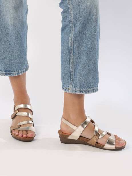 Sandalen Uit Leder Xapatan Zilver women 2164 ander zicht 2