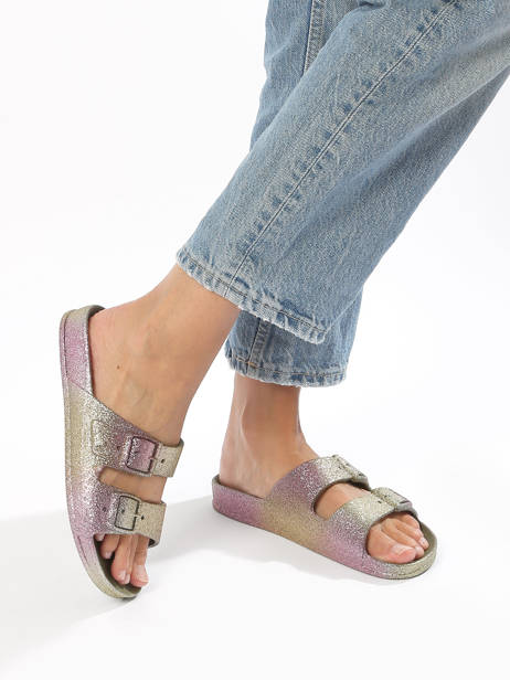 Slippers Sereia Cacatoes Veelkleurig women SEREIA ander zicht 2