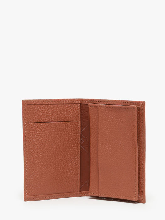 Longchamp Le foulonné Kredietkaarthouder Bruin