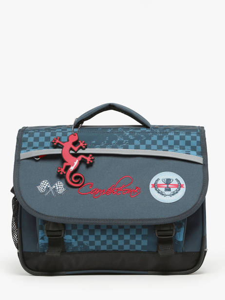 Boekentas Kind 2 Compartimenten Cameleon Blauw actual BAS-CA35