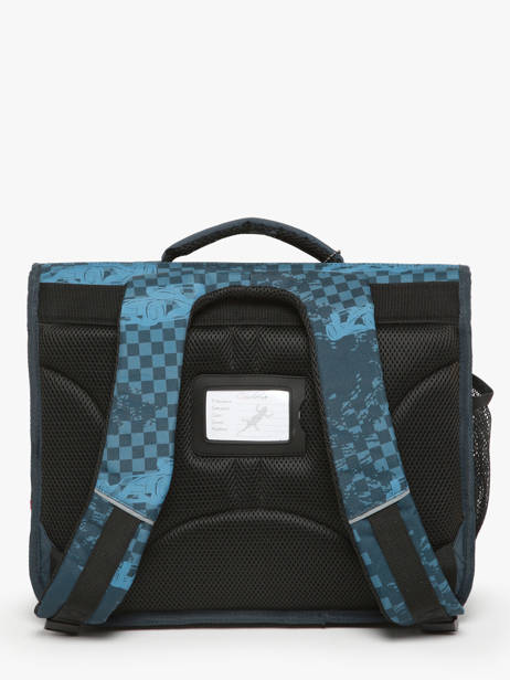 Boekentas Kind 2 Compartimenten Cameleon Blauw actual BAS-CA35 ander zicht 4