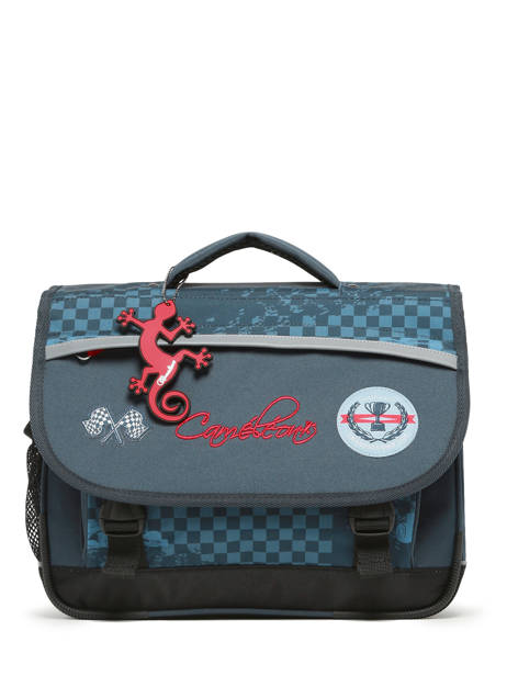 Boekentas Kind 2 Compartimenten Cameleon Blauw actual BAS-CA35 ander zicht 6