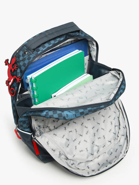 Rugzak 2 Compartimenten Cameleon Blauw actual SD39 ander zicht 3