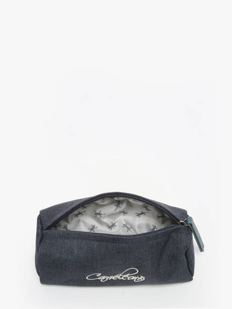 Pennenzak 1 Compartiment Cameleon Blauw vintage urban STRO ander zicht 1