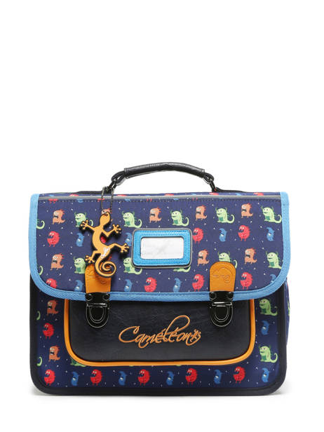 Boekentas Rétro 1 Compartiment Cameleon Veelkleurig retro CA32 ander zicht 5