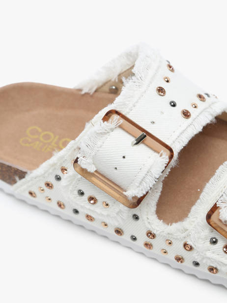 Slippers Fusbett Colors of california Wit accessoires HCBIO406 ander zicht 1