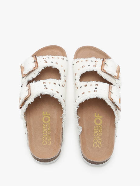 Slippers Fusbett Colors of california Wit accessoires HCBIO406 ander zicht 3