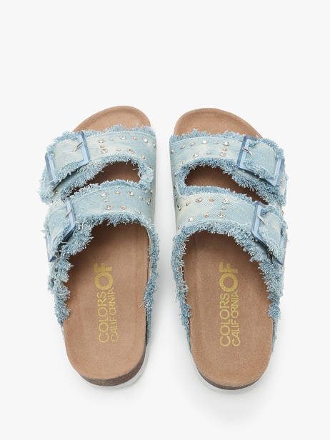 Slippers Fusbett Colors of california Wit women HCBIO406 ander zicht 3