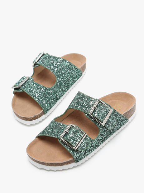 Slippers Colors of california Groen women HCBIO035 ander zicht 2