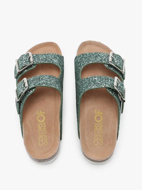 Slippers Colors of california Groen women HCBIO035 ander zicht 3