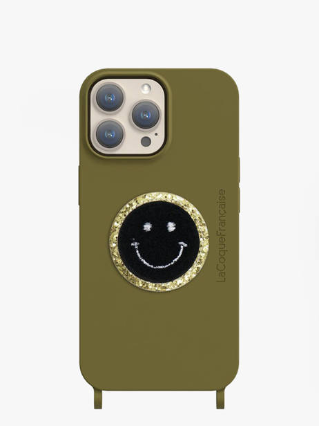 Patch Voor Telefoonhoesje Smiley La coque francaise Zwart accessoires LE314647 ander zicht 1