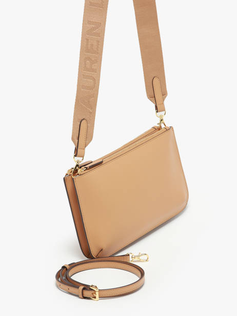 Cross Body Tas Landyn Leder Lauren ralph lauren Beige landyn 31920066 ander zicht 2