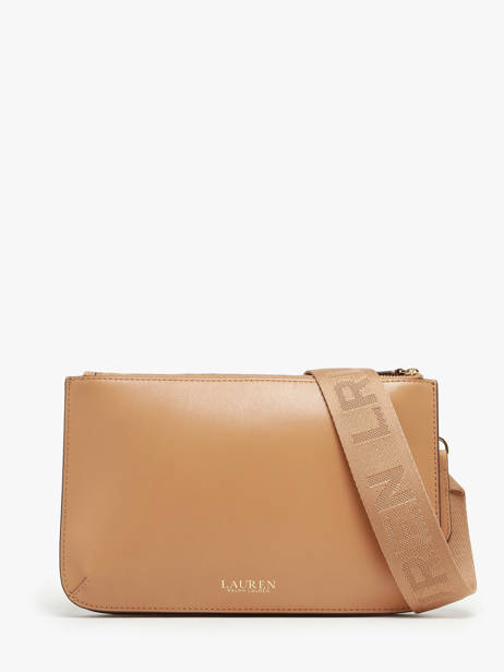 Cross Body Tas Landyn Leder Lauren ralph lauren Beige landyn 31920066 ander zicht 4