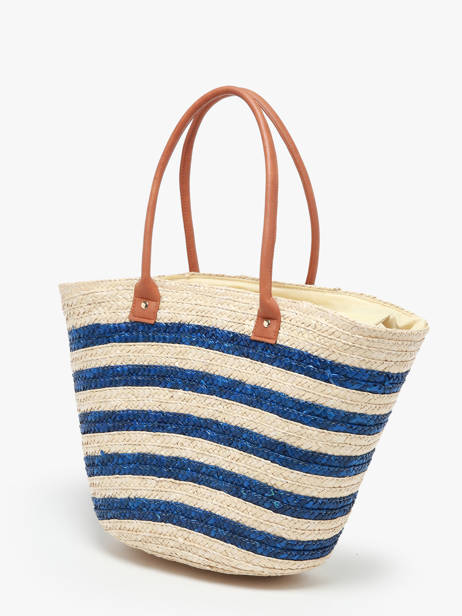 Schoudertas Cabas Gerard pasquier Blauw cabas 24006 ander zicht 2