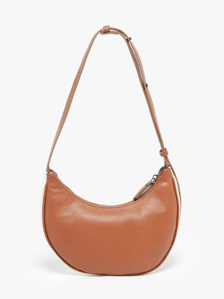 Schoudertas S Sosoomao Katoen En Leder Etrier Bruin sosoomao coton ECSC057S ander zicht 4
