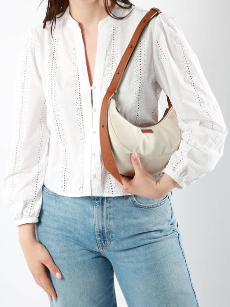 Schoudertas S Sosoomao Katoen En Leder Etrier Bruin sosoomao coton ECSC057S ander zicht 1
