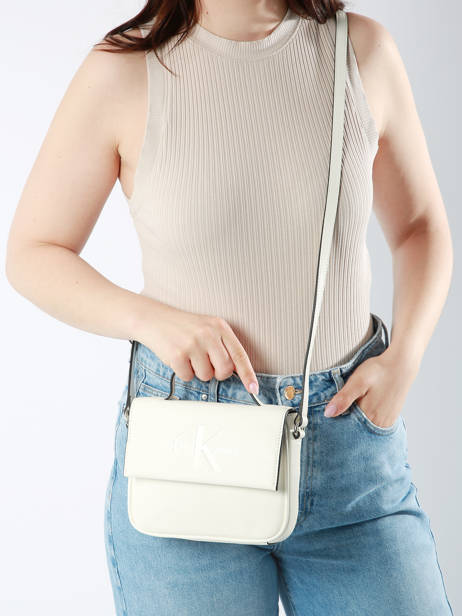 Cross Body Tas Sculpted Calvin klein jeans Wit sculpted K610829 ander zicht 1