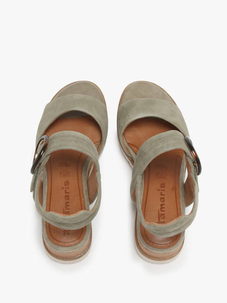 Sandalen Uit Leder Tamaris Groen women 42 ander zicht 3