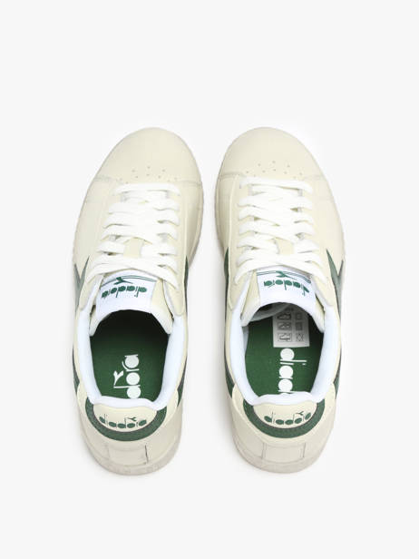 Sneakers Game Low Wax Uit Leder Diadora Wit unisex 178301 ander zicht 3
