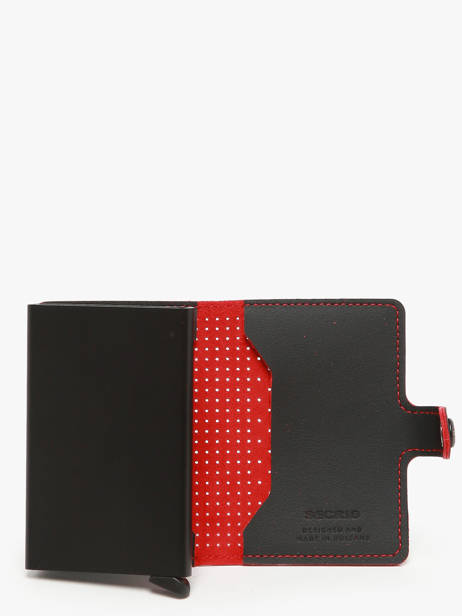 Kaarthouder Perforated Leder Secrid Zwart perforated MPF ander zicht 1