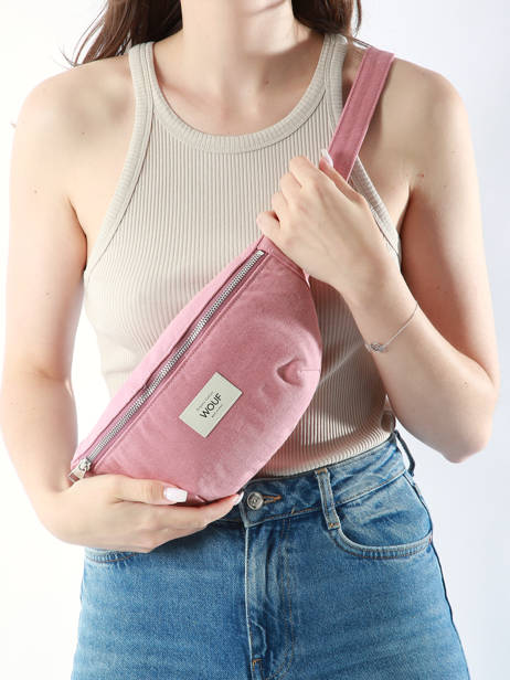 Belt Bag Sunrise Wouf Roze denim line WC240020 ander zicht 1