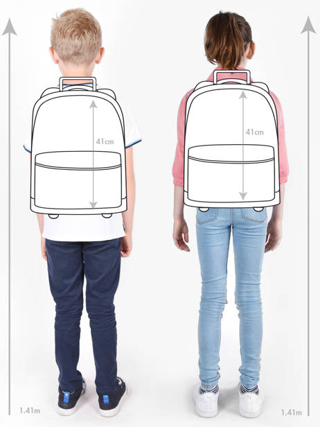 Rugzak Op Wieltjes 2 Compartimenten Tann's Blauw les fantaisies f 73249 ander zicht 1