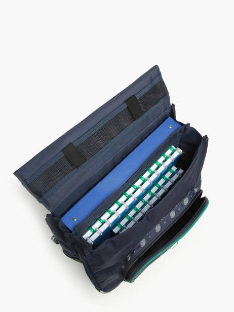 Boekentas Op Wieltjes 2 Compartimenten Tann's Blauw les fantaisies g 42257 ander zicht 3