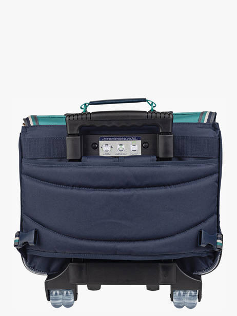 Boekentas Op Wieltjes 2 Compartimenten Tann's Blauw les fantaisies g 42257 ander zicht 5